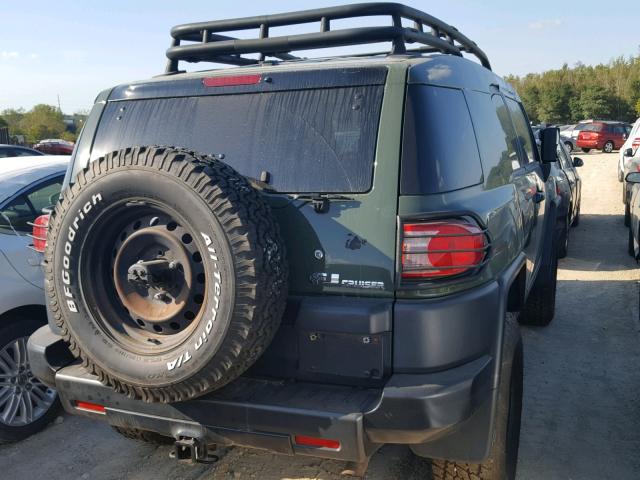 JTEBU4BF4BK105715 - 2011 TOYOTA FJ CRUISER GREEN photo 4