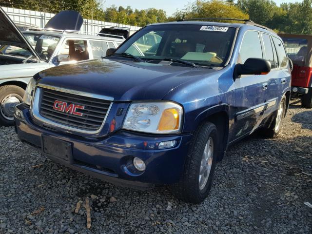 1GKDT13S932295477 - 2003 GMC ENVOY BLUE photo 2