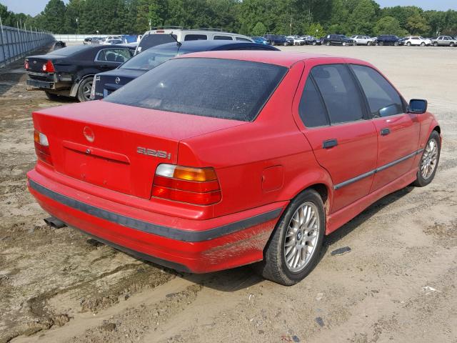 WBACD4321VAV46875 - 1997 BMW 328 I AUTO RED photo 4