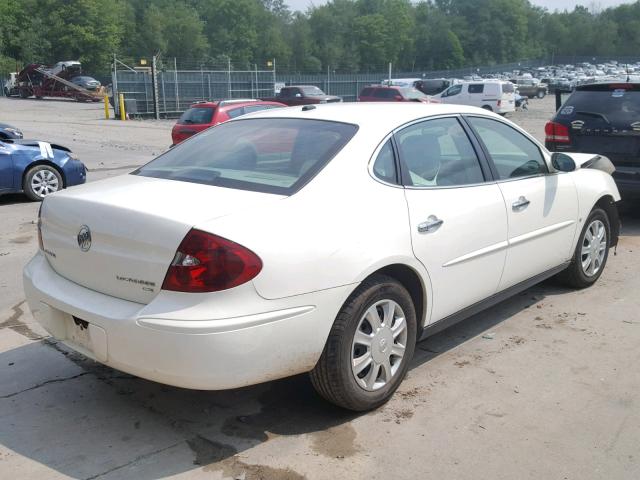 2G4WC582X61210800 - 2006 BUICK LACROSSE C WHITE photo 4