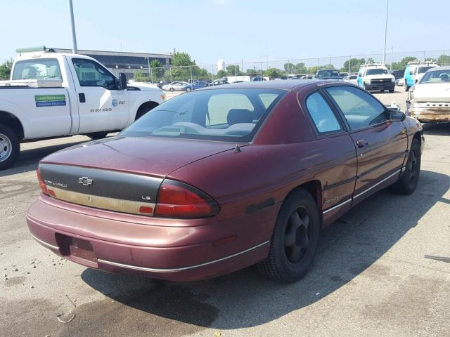 2G1WW12M3V9319462 - 1997 CHEVROLET MONTE CARL 栗色 照片 4