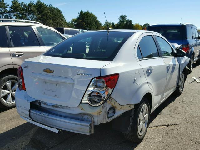 1G1JA5SH0E4117331 - 2014 CHEVROLET SONIC LS WHITE photo 4