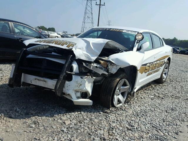 2C3CDXAT7EH367777 - 2014 DODGE CHARGER PO WHITE photo 2
