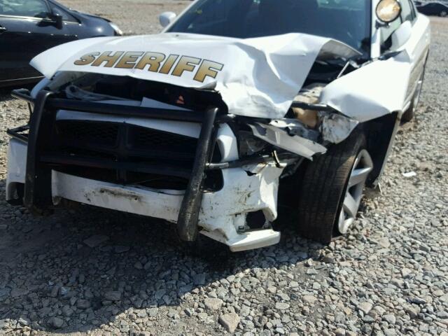 2C3CDXAT7EH367777 - 2014 DODGE CHARGER PO WHITE photo 9