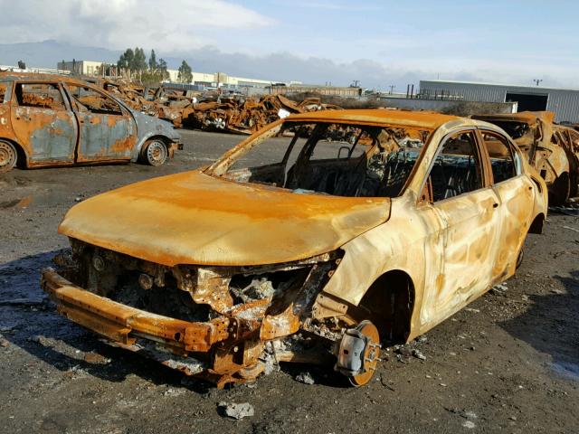 1HGCR2F34FA144297 - 2015 HONDA ACCORD LX BURN photo 2