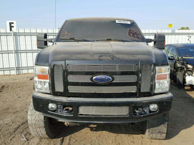 1FTSW21R58EB96466 - 2008 FORD F250 SUPER BLACK photo 9