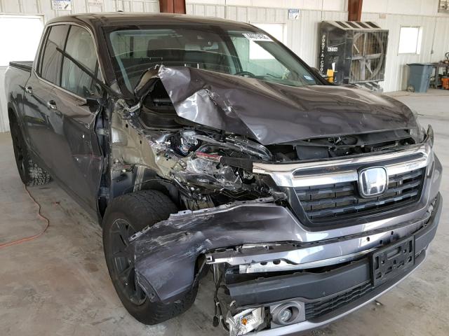 5FPYK3F75JB012349 - 2018 HONDA RIDGELINE GRAY photo 1