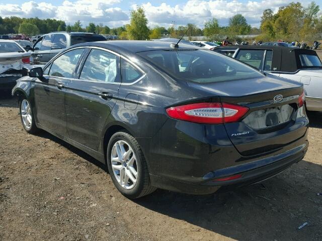 1FA6P0H79G5112015 - 2016 FORD FUSION SE BLACK photo 3