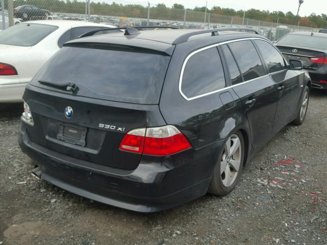 WBANN73586CN00726 - 2006 BMW 530 XIT BLACK photo 4