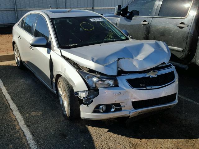 1G1PG5SB0E7421407 - 2014 CHEVROLET CRUZE LTZ SILVER photo 1