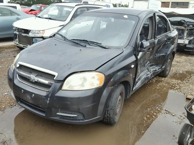 KL1TD56668B054128 - 2008 CHEVROLET AVEO BASE Қара фото 2