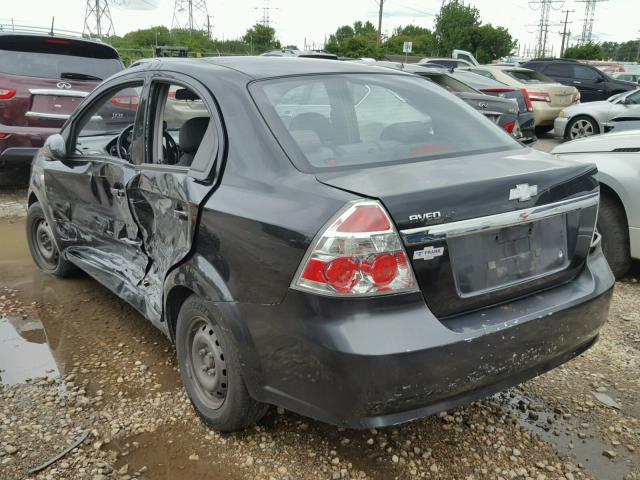 KL1TD56668B054128 - 2008 CHEVROLET AVEO BASE Қара фото 3