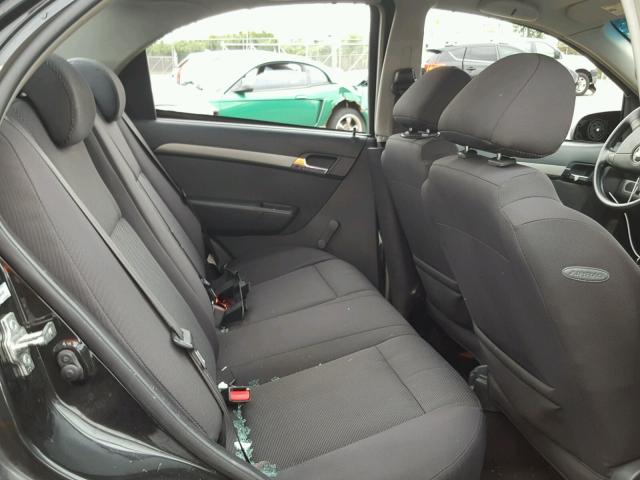 KL1TD56668B054128 - 2008 CHEVROLET AVEO BASE Қара фото 6