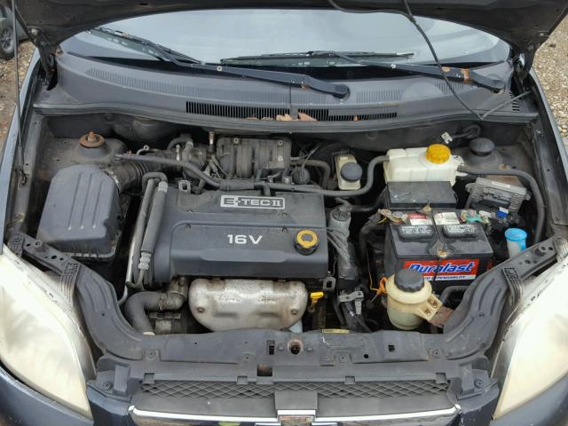 KL1TD56668B054128 - 2008 CHEVROLET AVEO BASE Қара фото 7