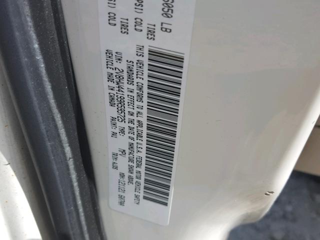 2V8HW44199R595725 - 2009 VOLKSWAGEN ROUTAN S თეთრი ფოტო 10