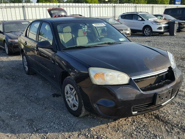 1G1ZS51F26F262411 - 2006 CHEVROLET MALIBU LS BLACK photo 1