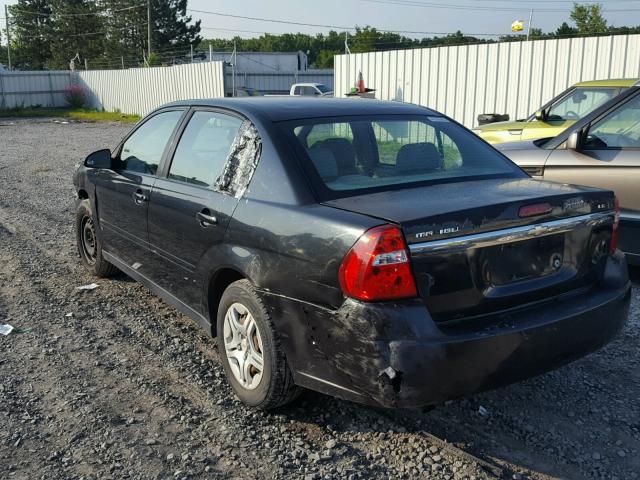 1G1ZS51F26F262411 - 2006 CHEVROLET MALIBU LS BLACK photo 3