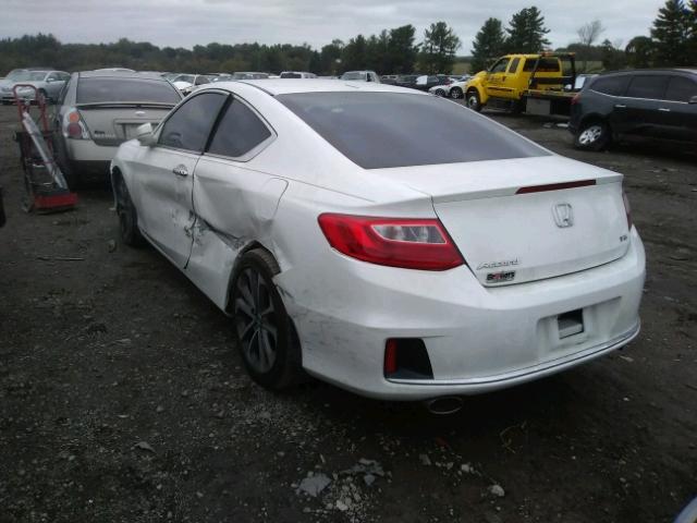 1HGCT2B83EA001598 - 2014 HONDA ACCORD EXL WHITE photo 3