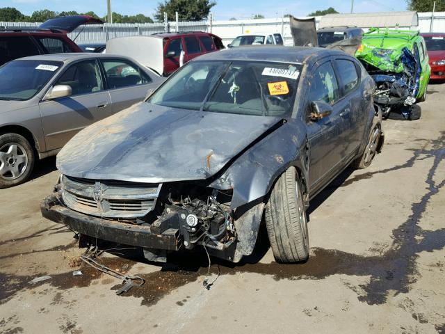 1B3LC76M18N121806 - 2008 DODGE AVENGER R/ GRAY photo 2