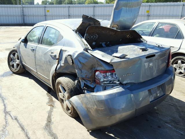 1B3LC76M18N121806 - 2008 DODGE AVENGER R/ GRAY photo 3