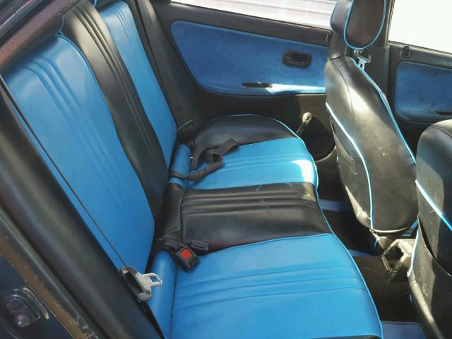 1HGEG8641SL005771 - 1995 HONDA CIVIC DX BLUE photo 6