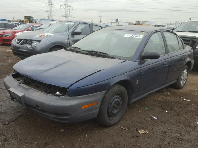 1G8ZH5288VZ352658 - 1997 SATURN SL1 BLUE photo 2