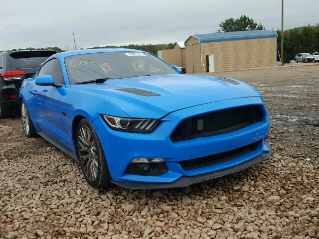 1FA6P8CF3H5234528 - 2017 FORD MUSTANG BLUE photo 1