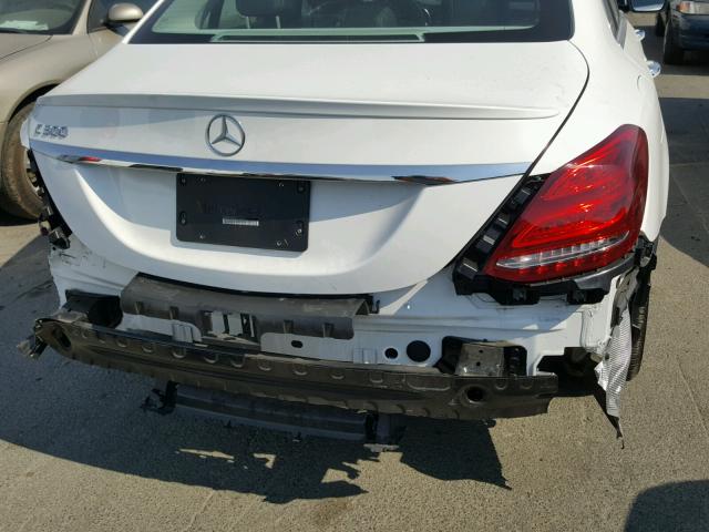 55SWF4JB4GU140661 - 2016 MERCEDES-BENZ C 300 WHITE photo 9