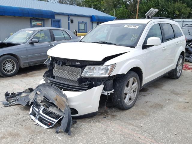 3C4PDCBG2CT395868 - 2012 DODGE JOURNEY SX WHITE photo 2