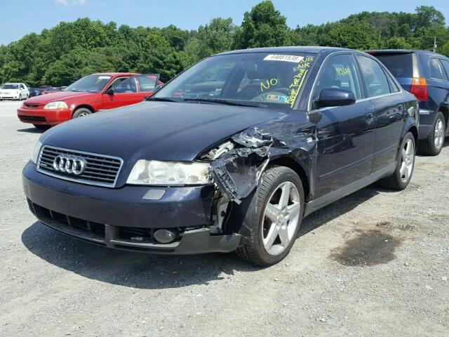 WAULT68E23A191312 - 2003 AUDI A4 3.0 QUA BLUE photo 2