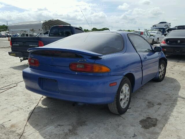 JM1EC4319P0200670 - 1993 MAZDA MX-3 BLUE photo 4