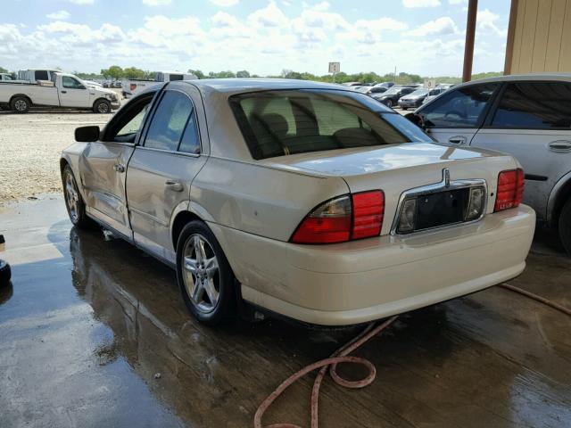 1LNHM87A12Y675019 - 2002 LINCOLN LS 奶油色 照片 3