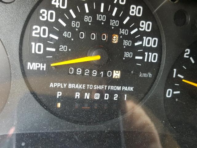 2G1WL52M4X9262076 - 1999 CHEVROLET LUMINA BAS მუქწითელი ფოტო 8