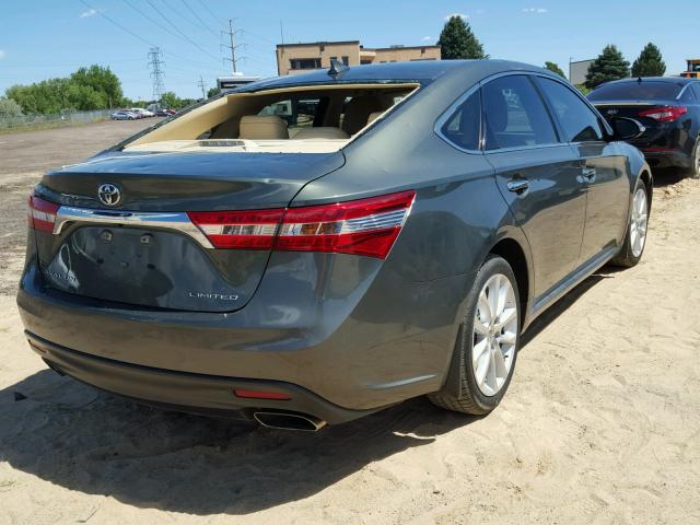 4T1BK1EB7DU019464 - 2013 TOYOTA AVALON BAS GREEN photo 4