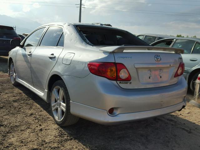 1NXBE40E49Z046977 - 2009 TOYOTA COROLLA XR 银色 照片 3