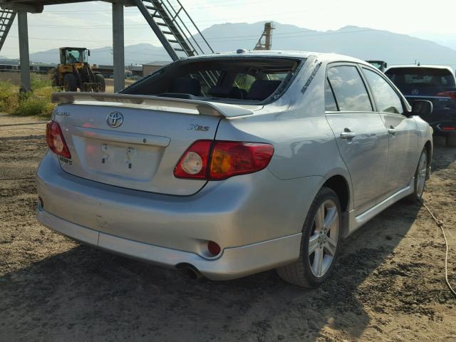 1NXBE40E49Z046977 - 2009 TOYOTA COROLLA XR 银色 照片 4