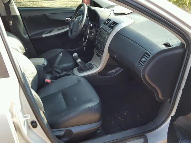 1NXBE40E49Z046977 - 2009 TOYOTA COROLLA XR 银色 照片 5