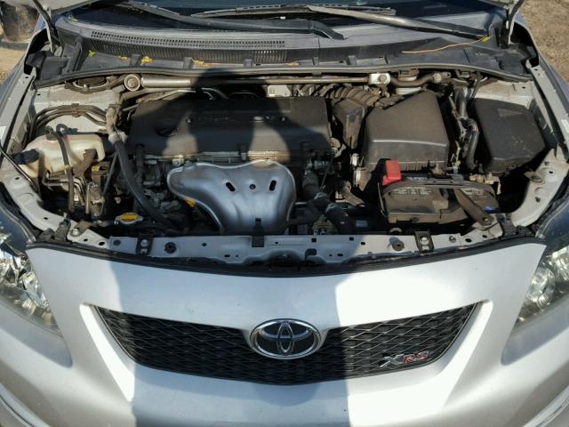 1NXBE40E49Z046977 - 2009 TOYOTA COROLLA XR 银色 照片 7