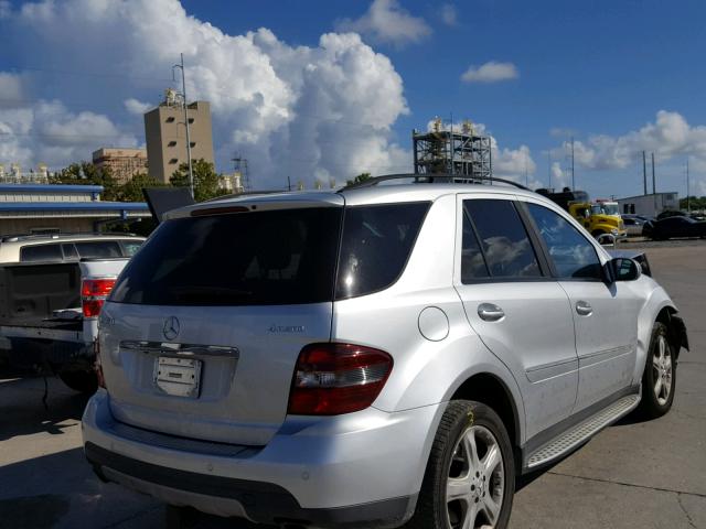 4JGBB86E07A212644 - 2007 MERCEDES-BENZ ML 350 GRAY photo 4