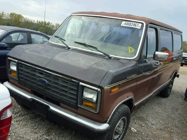1FMEE11H0JHB16377 - 1988 FORD ECONOLINE BROWN photo 2