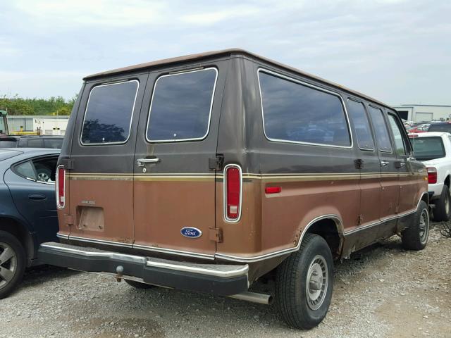 1FMEE11H0JHB16377 - 1988 FORD ECONOLINE BROWN photo 4