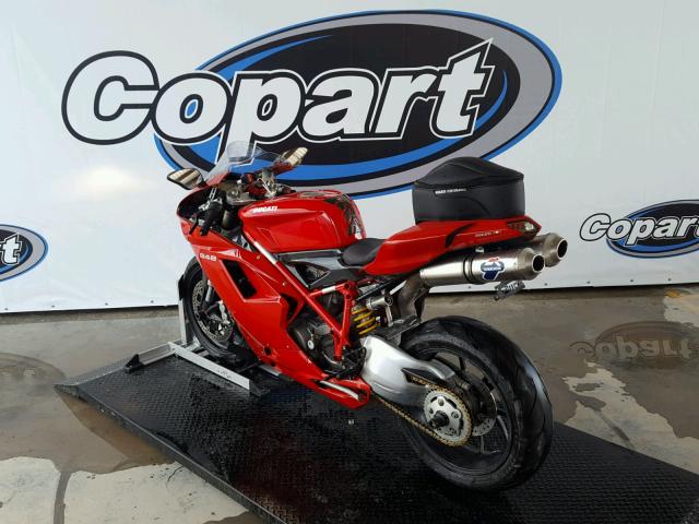 ZDM1XBGV79B008793 - 2009 DUCATI 848 RED photo 3