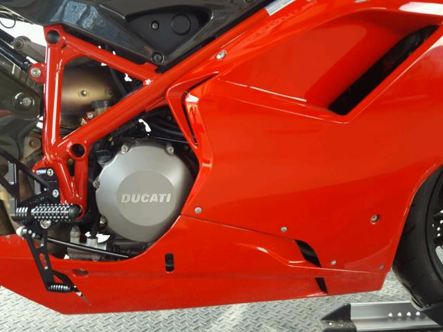 ZDM1XBGV79B008793 - 2009 DUCATI 848 RED photo 7