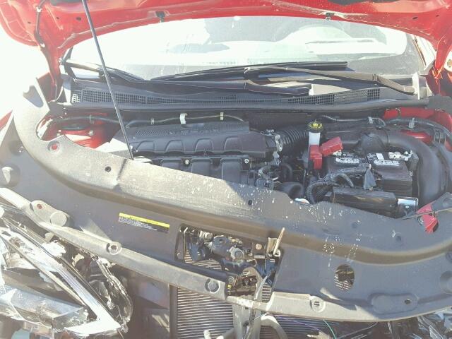 3N1AB7AP1HY372180 - 2017 NISSAN SENTRA S RED photo 7