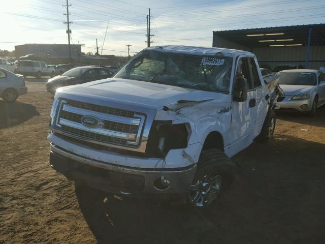 1FTFX1EF1EKF61361 - 2014 FORD F150 SUPER WHITE photo 2