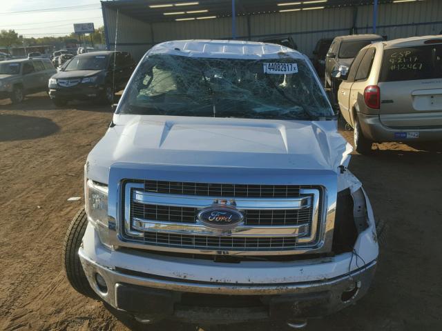 1FTFX1EF1EKF61361 - 2014 FORD F150 SUPER WHITE photo 9