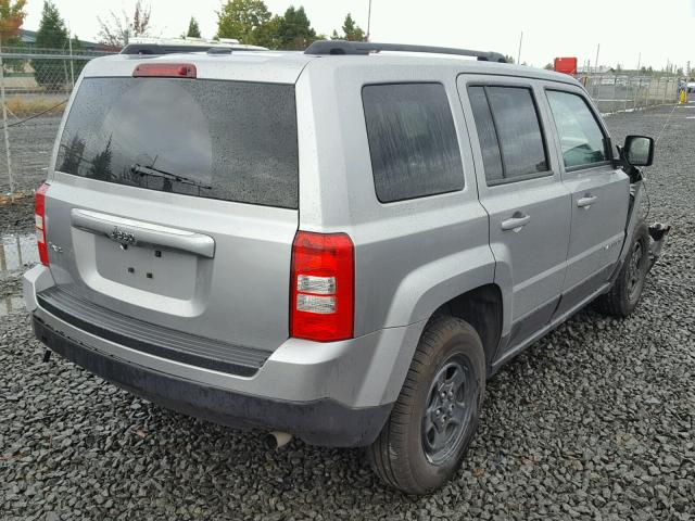 1C4NJRBBXGD501650 - 2016 JEEP PATRIOT SP SILVER photo 4