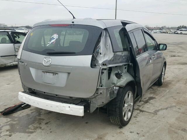 JM1CR2W30A0368695 - 2010 MAZDA 5 SILVER photo 4