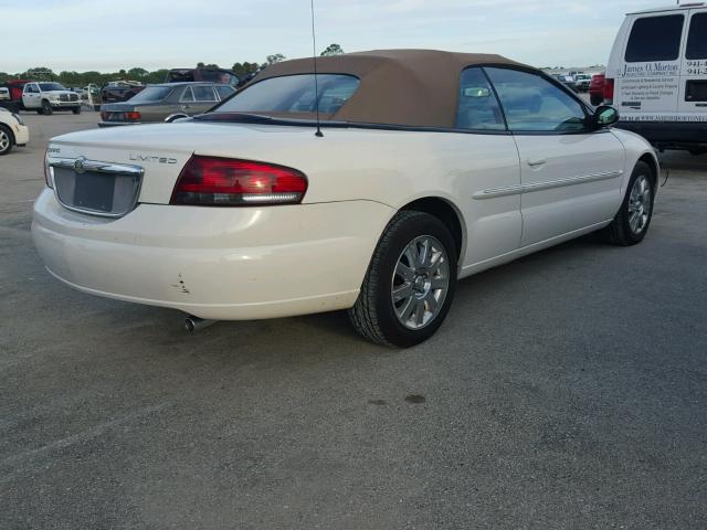 1C3EL65R05N518471 - 2005 CHRYSLER SEBRING LI WHITE photo 4