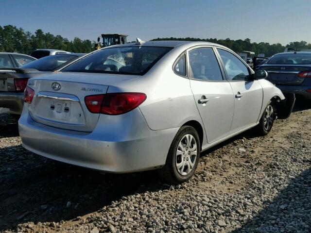 KMHDU4AD6AU842894 - 2010 HYUNDAI ELANTRA BL SILVER photo 4